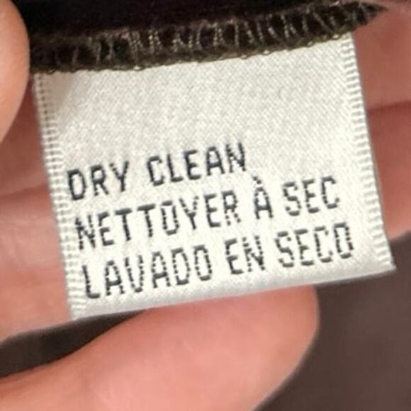 JONES & CO Vintage Silk Blend Chocolate Brown Velvet Oversized Button Down Top S - Picture 10 of 10